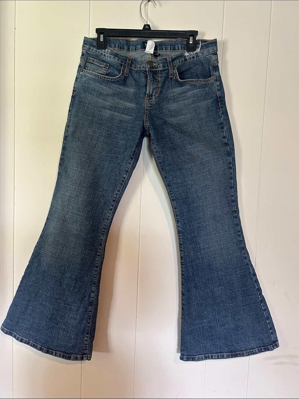 Women's Y2K low rise Blue Flare Jeans - Wide Leg Denim